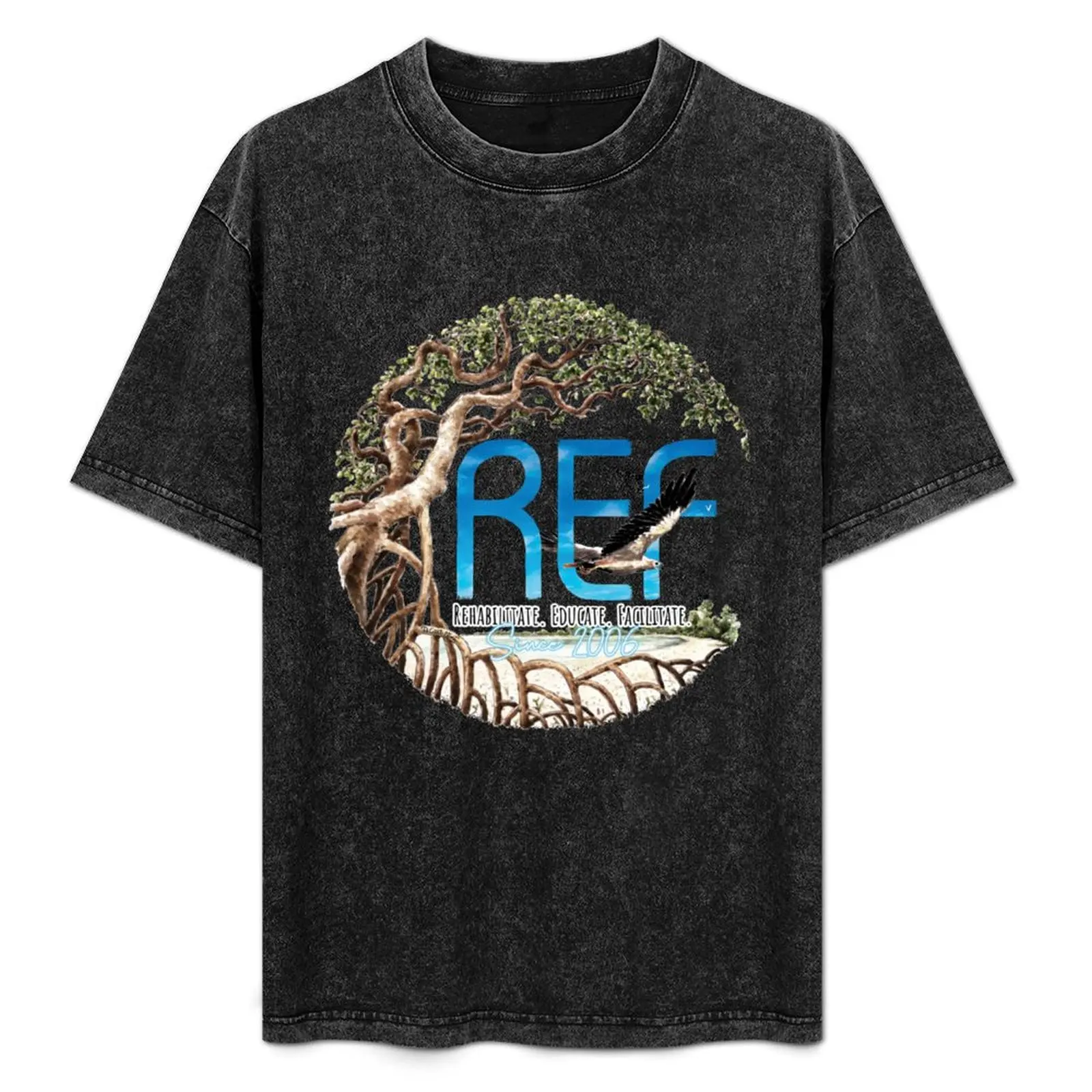 REF - White-Bellied Sea Eagle Over Mangroves T-Shirt man clothes affliction shirts anime figures big and tall t shirts for men