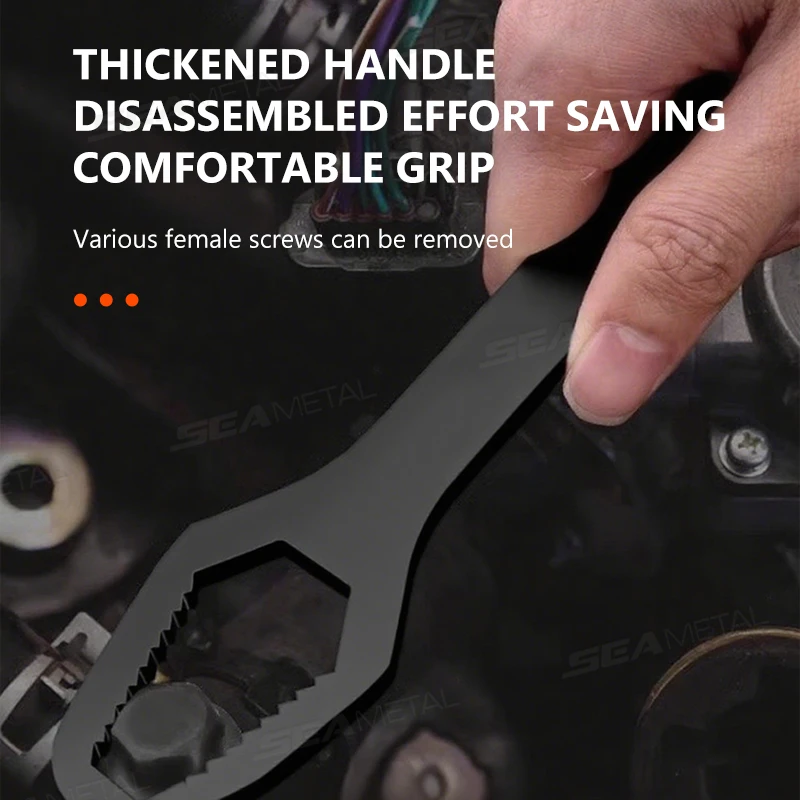 SEAMETAL العالمي توركس وجع مفتاح قابل للضبط مجلس مزدوج الرأس متعددة الأغراض توركس المفك إصلاح الأدوات اليدوية 3-17 مللي متر 8-24 مللي متر