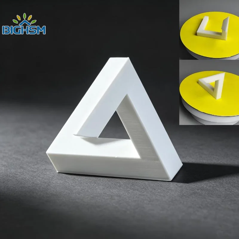 Penrose Triangle Ornament Optical Illusion Design Desktop Decoration Stress Relief Model Collectible Figurines