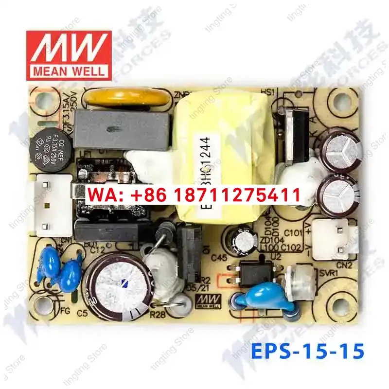 Mingwei EPS-15-15 15W power supply 15V1A substrate PCB bare board DC switch voltage regulator Taiwan brand