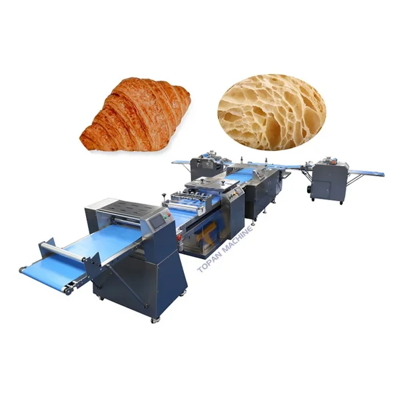 Automatic Croissant Making Machine Fully Croissant Production Line Croissant Moulder Roller Cutter Price