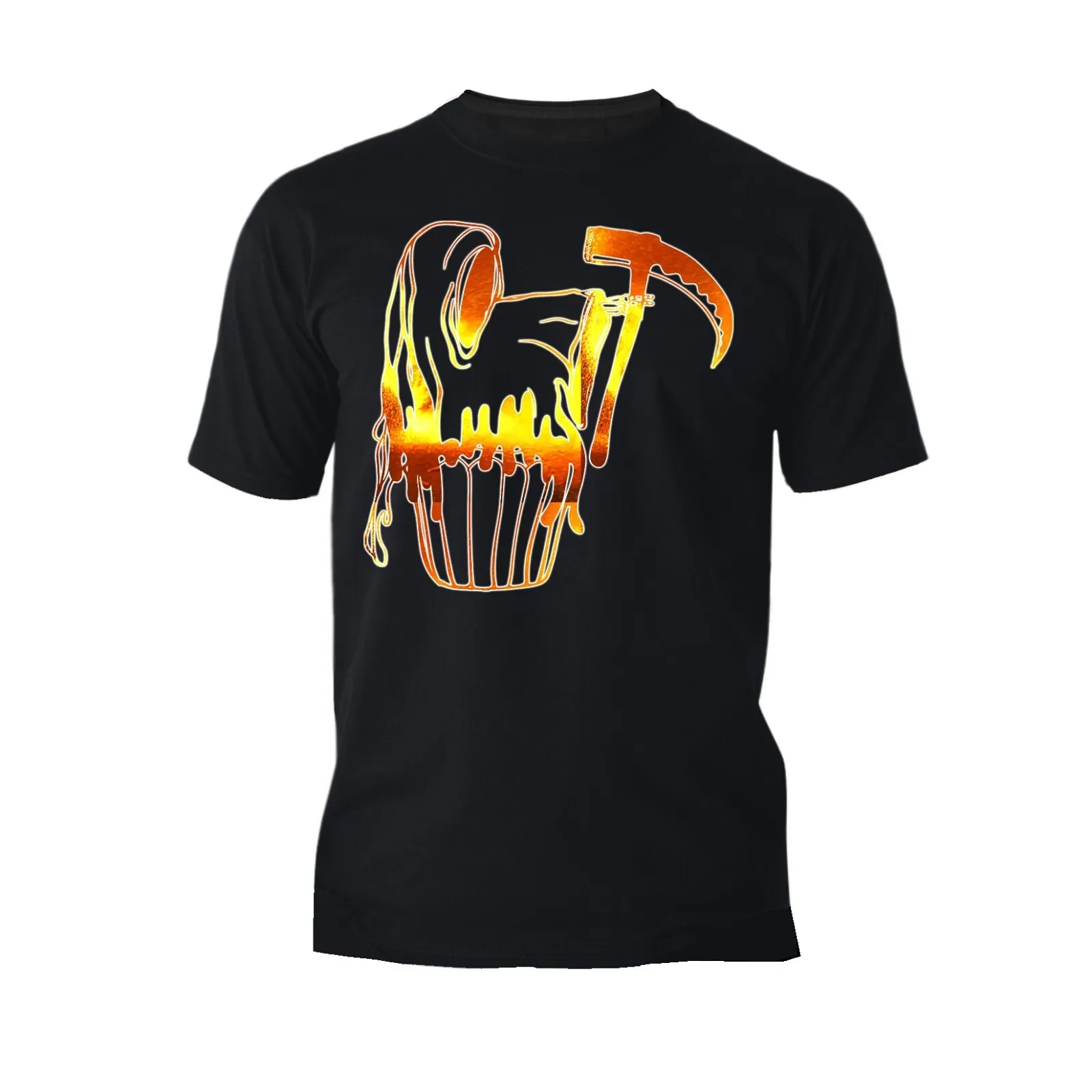 Halloween Horror Cupcake Grim Reaper Graffiti Stencil Art Official Men's T-Shirt