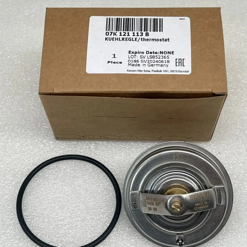 

Genuine OEM 07K-121-113-B Engine Coolant Thermostat With O-ring For Volkswagen Jetta Golf Passat 2005-2014 2.5L 07K121113B