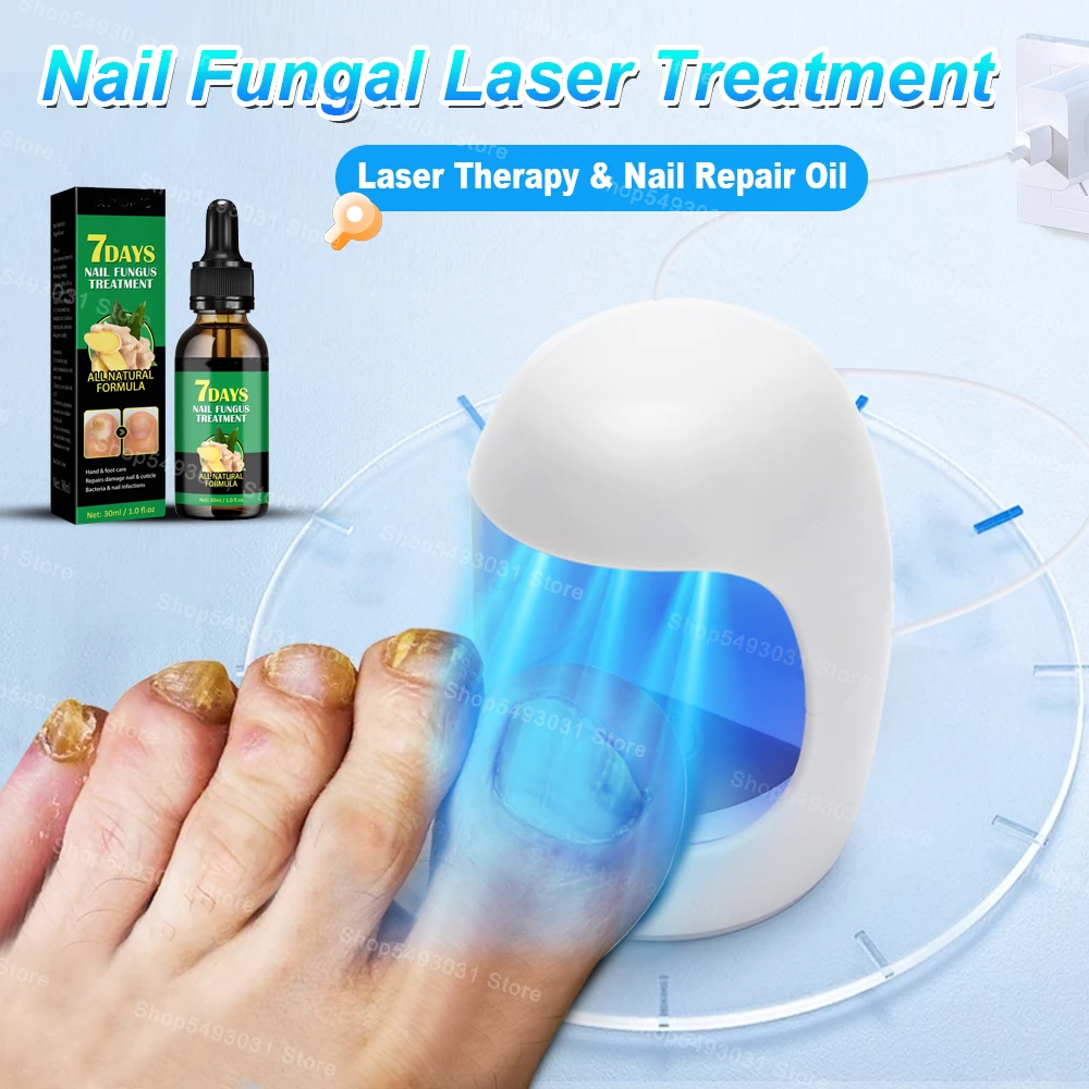 Toenail Nail Fungus Laser Treatment Repair Fingernail Laser Device Toenail for Foot Nail Fungus Essential Oil Onychomycosis Care