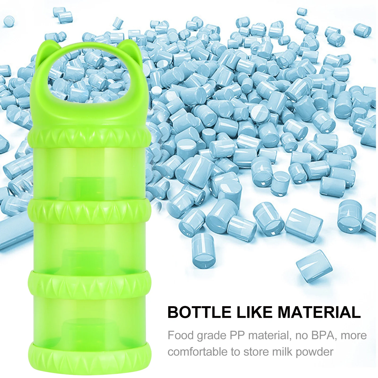 

1Pcs Milk Powder Storage Box 3-Layer Detachable Infant Milk Powder Organizer Stackable Outdoor Baby Food Container Travel