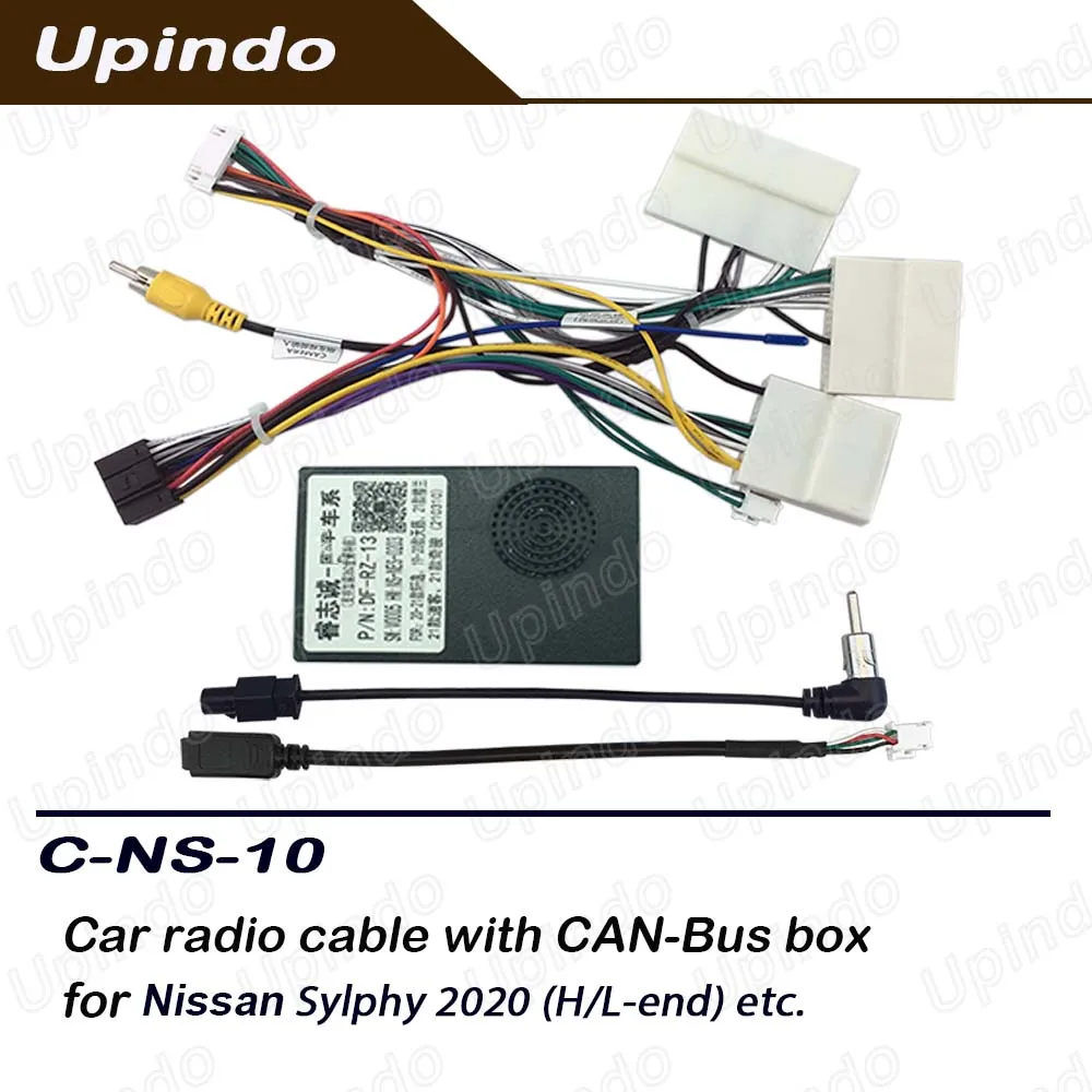 

Android Radio 16-Pin Wiring Harness with CANBus Adapter Head Unit Stereo Cable Power Connector for Nissan Sylphy