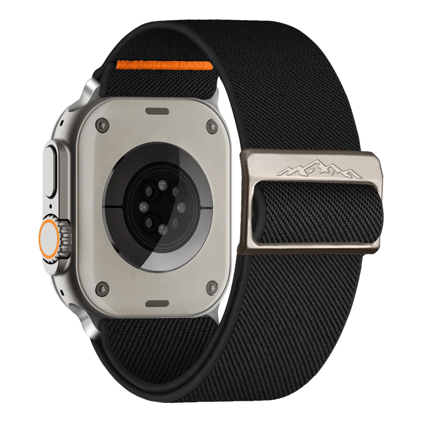

Ремешок нейлоновый для Apple Watch Band 45 мм 44 мм 49 мм 40 мм 41 мм 38 мм, браслет с титановой пряжкой correa iwatch ultra 2 Series 9 3 6 7 8 se