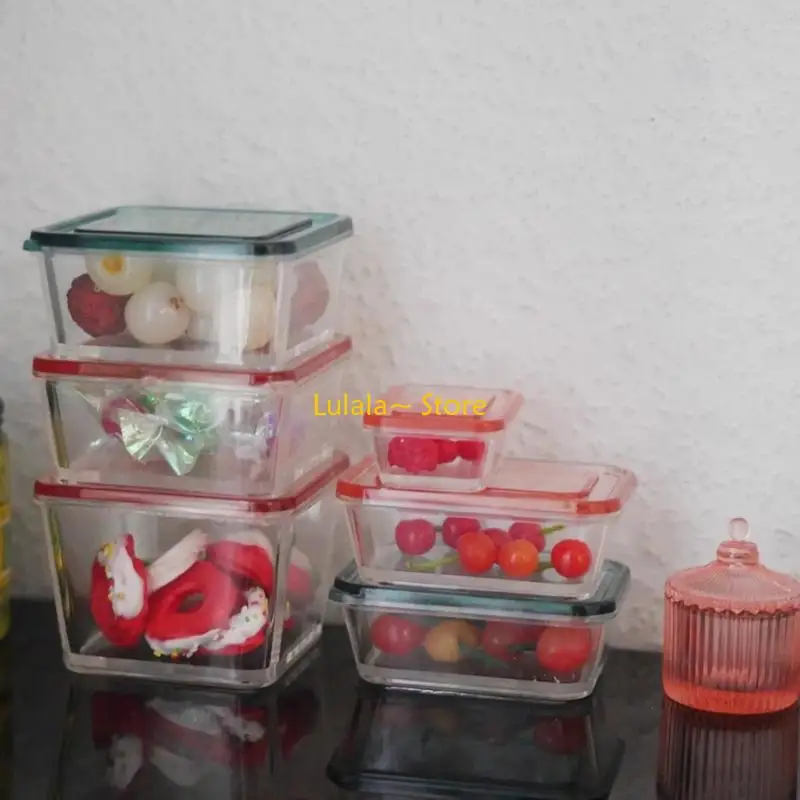 

Y4QA Компактный прозрачный контейнер-органайзер для хранения аксессуаров для кукол масштаба 1/6