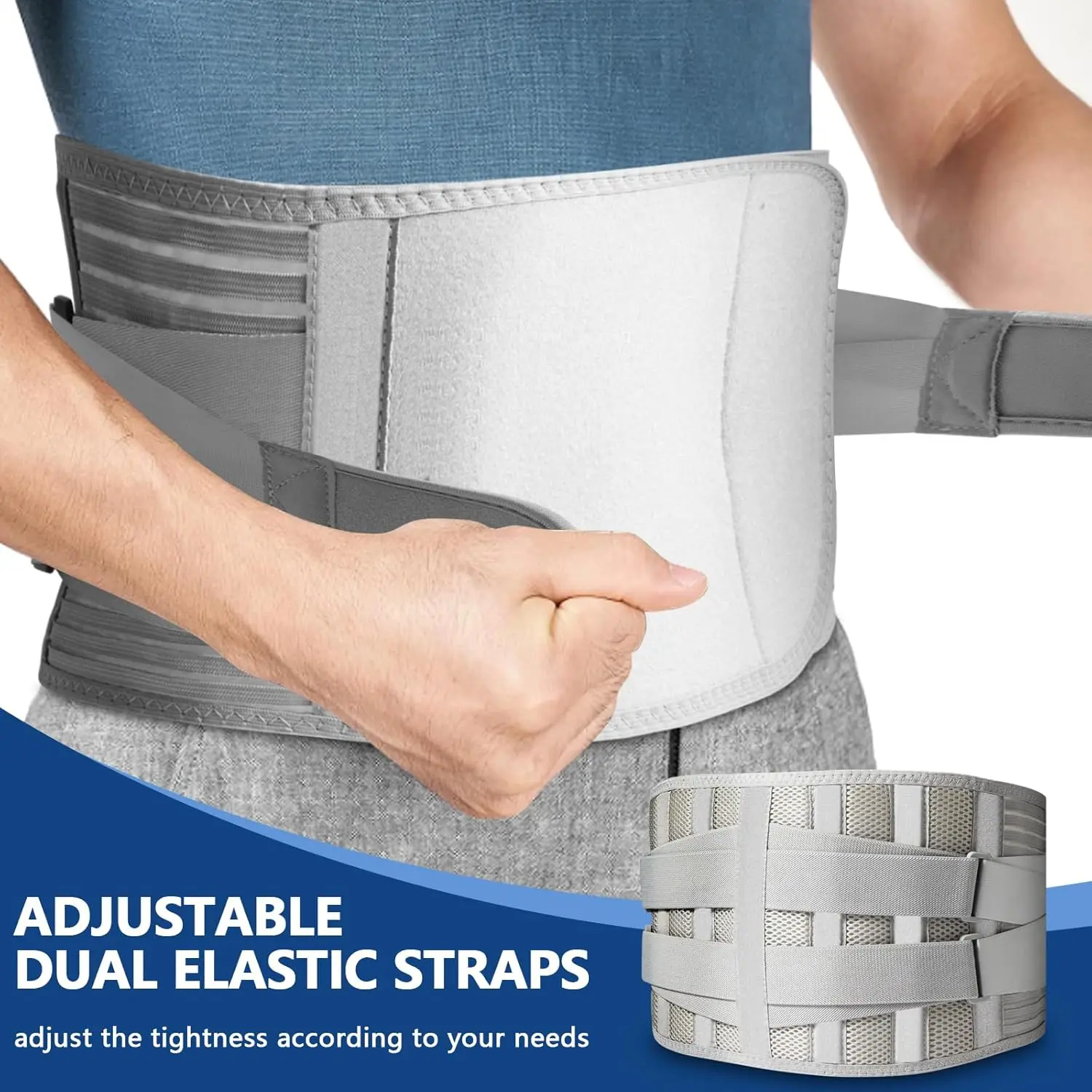 Back Brace for Lower Back Pain,Anti-skid Breathable Support Belt for Men/Women Immediate Relief from Sciatica, Herniated Disc