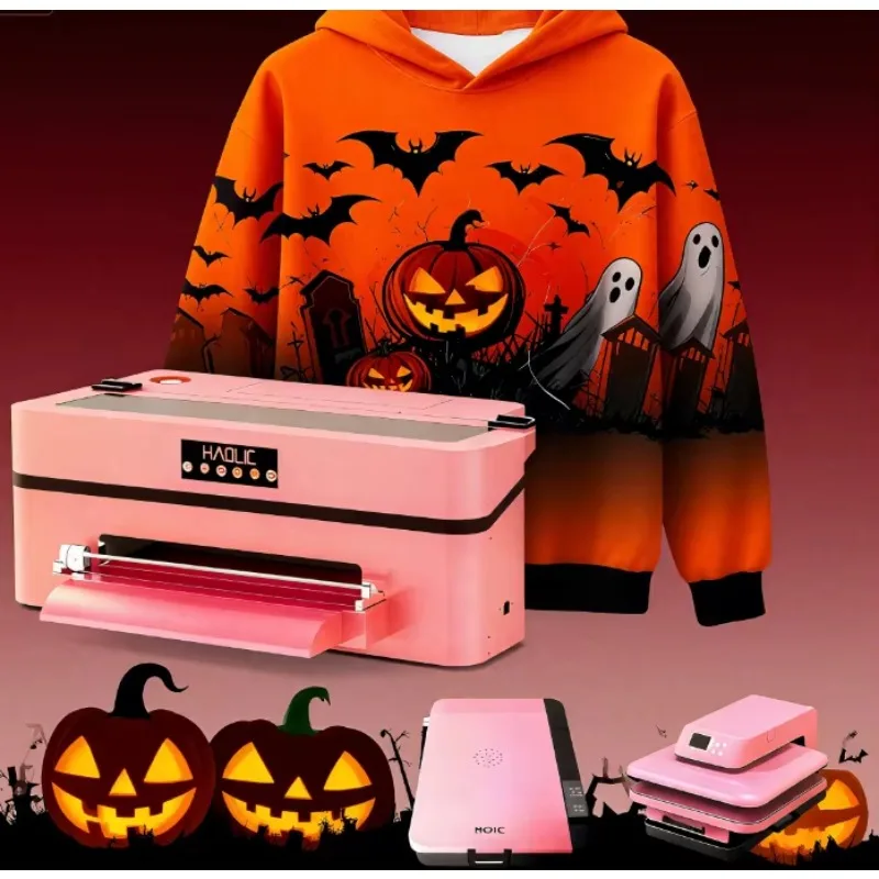 Newest Single Head Xp600 Pink Dtf Printer With Cutter 30cm XP600 Printer T-shirt Dtf Printer Printing Machine