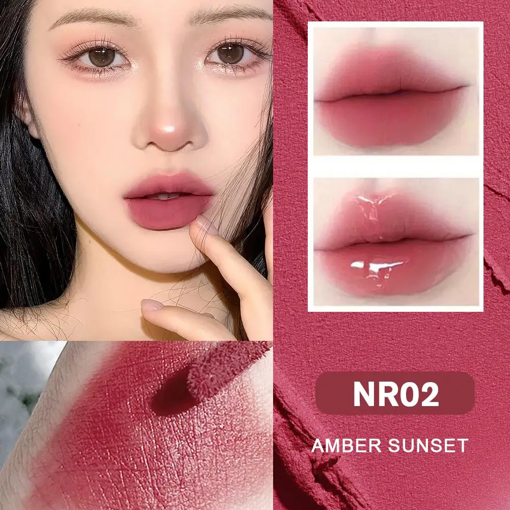 1PC Nicht-klebrige Lip Gloss Spiegel Flüssigkeit Lippenstift Feuchtigkeitsspendende Gelee Anhaltende Lip Make-Up Kosmetik Balsam Lip Lip Tint öl U6Q6