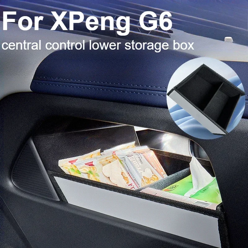 

For XPeng G6 Central Control Lower Storage Box Original Car Color Heightened Storage Box Car Storage Box Modified Decorative Su