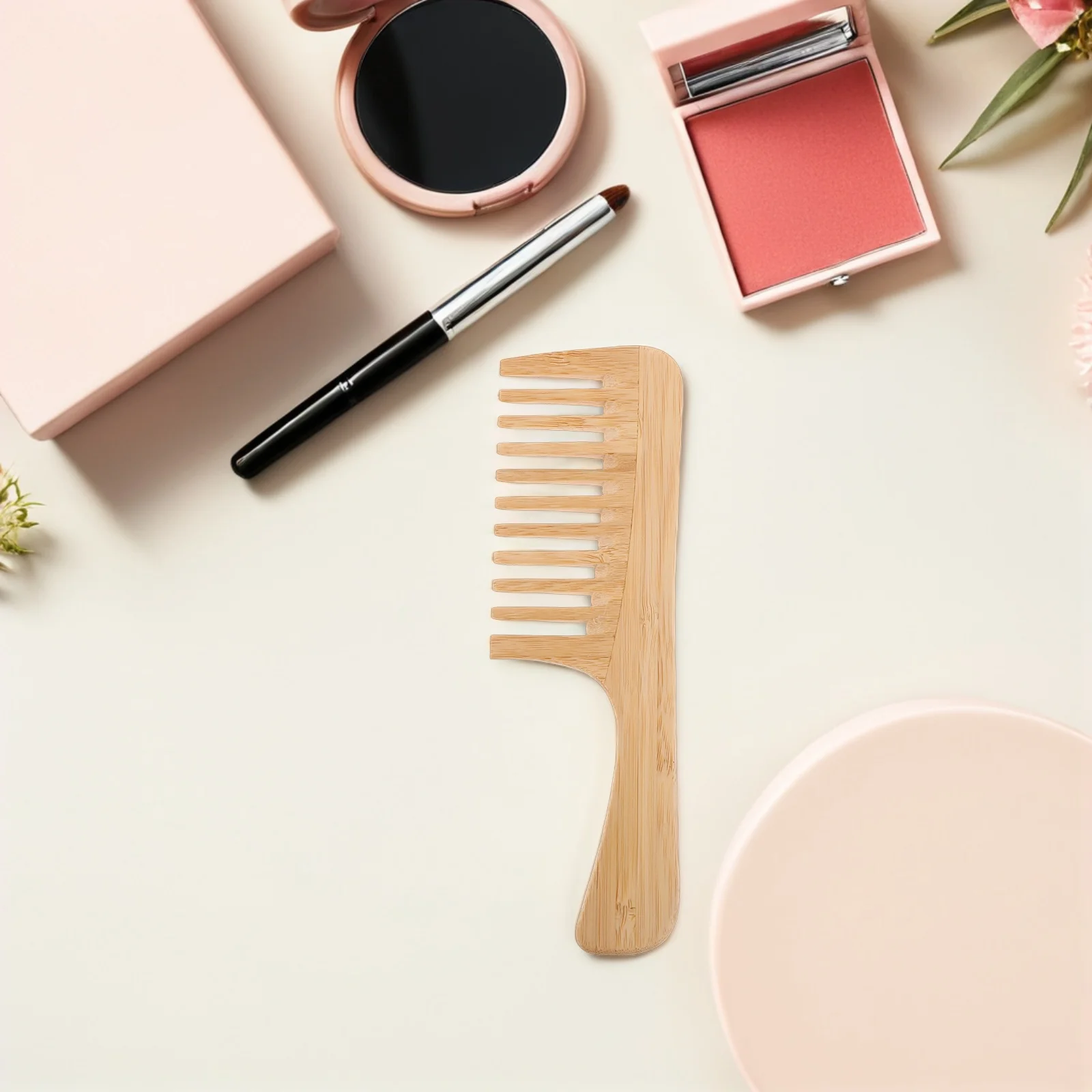 

3Pcs Wide Tooth Bamboo Hair Comb Detangling Comb for Women Girls Curly Wet Dry Hair Styling Scalp Massage Tool