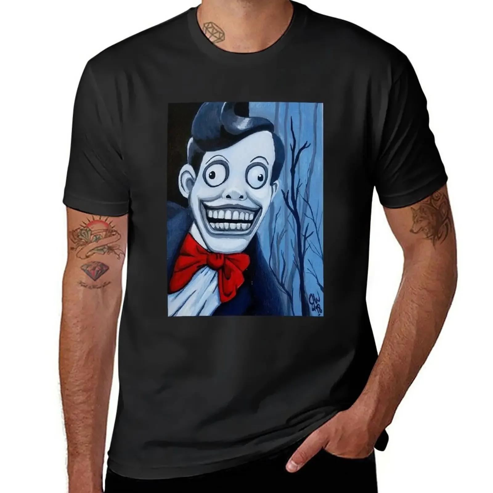 Mr. Chuckle Teeth, The X-Files, Horror Art, Scary, Creepy T-Shirt vintage animal prinfor boys sports fans mens t shirt