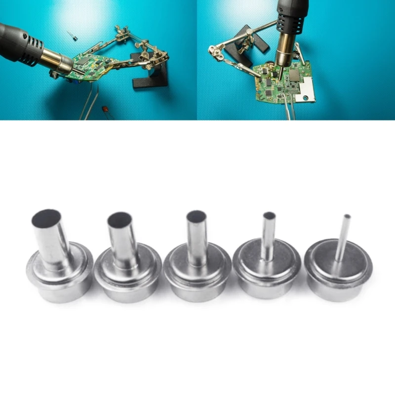 Hot Air Guns Nozzle Rework Station Wind Mouth 3mm 5mm 8mm 10mm 12mm Replaceable Heat Guns Nozzles for QUICK 861DW