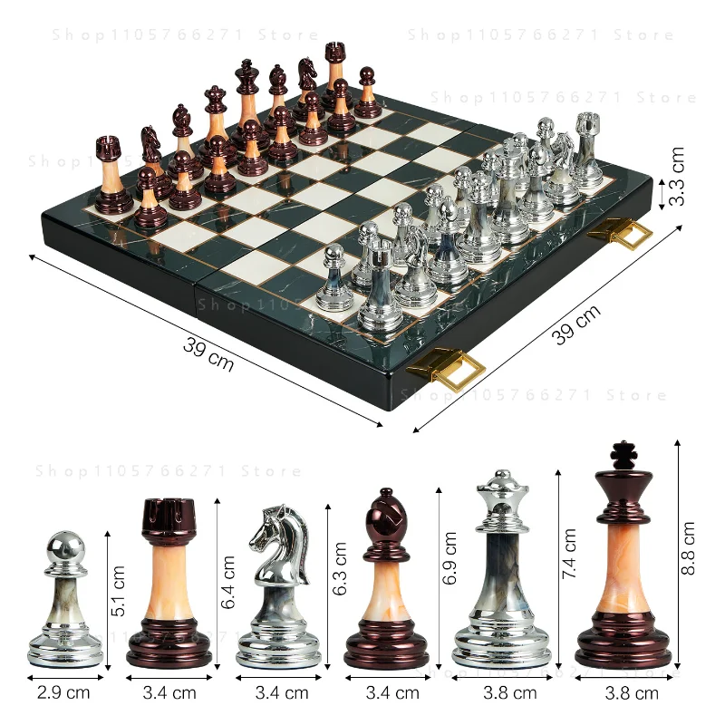 高級木製チェスセット、大理石チェス盤、手彫り、加重ベース、豪 - Chess Set Wooden のレビューと価格
