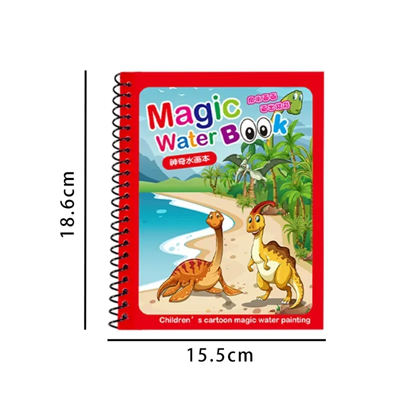 Livre de dessin à l'eau magique pour enfants, stylo réutilisable, livre de coloriage à l'eau, jouets d'éducation précoce pour enfants, cadeau magique