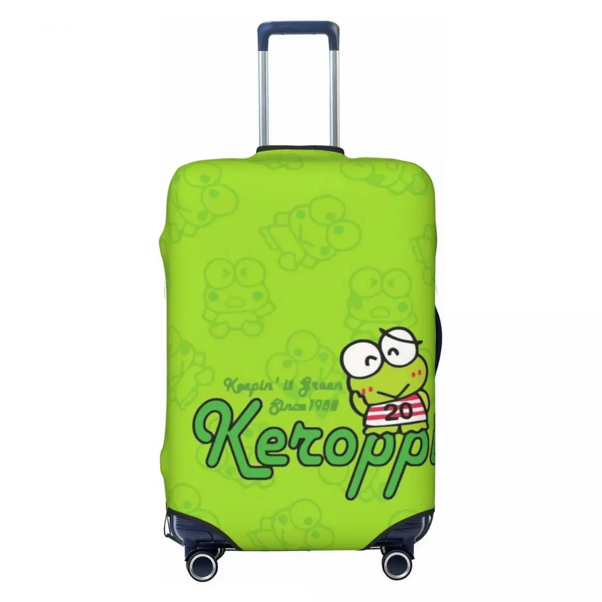 

Забавный чехол для багажа с лягушкой Keroppi на заказ, пыленепроницаемые чехлы для дорожных чемоданов