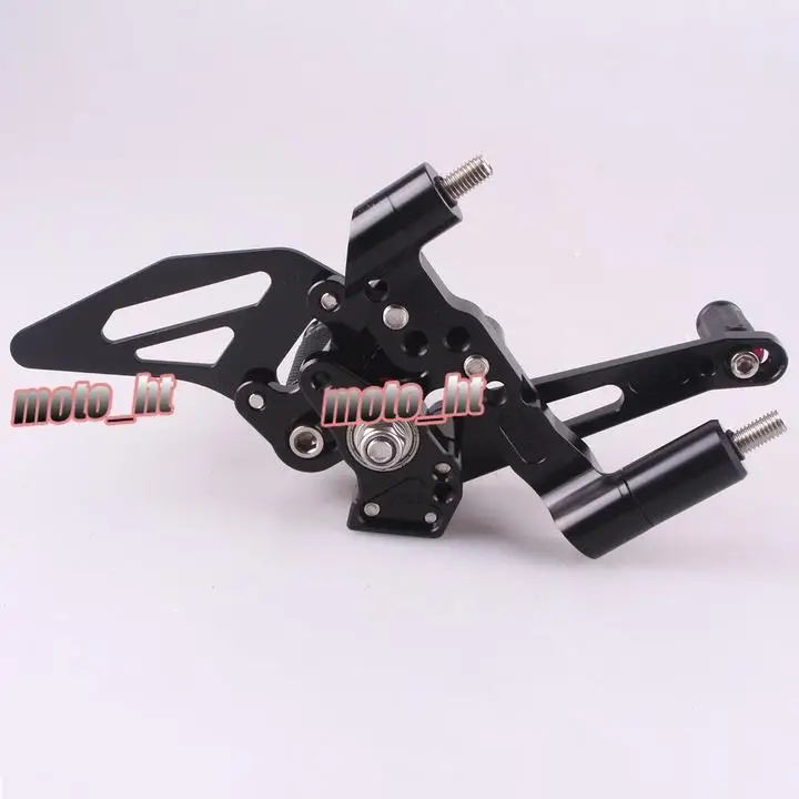 Black Aluminum Adjustable Motorcycle Footpegs Footrest Rearset For DUCATI 1199 899 2013 2014 2015 1Pair