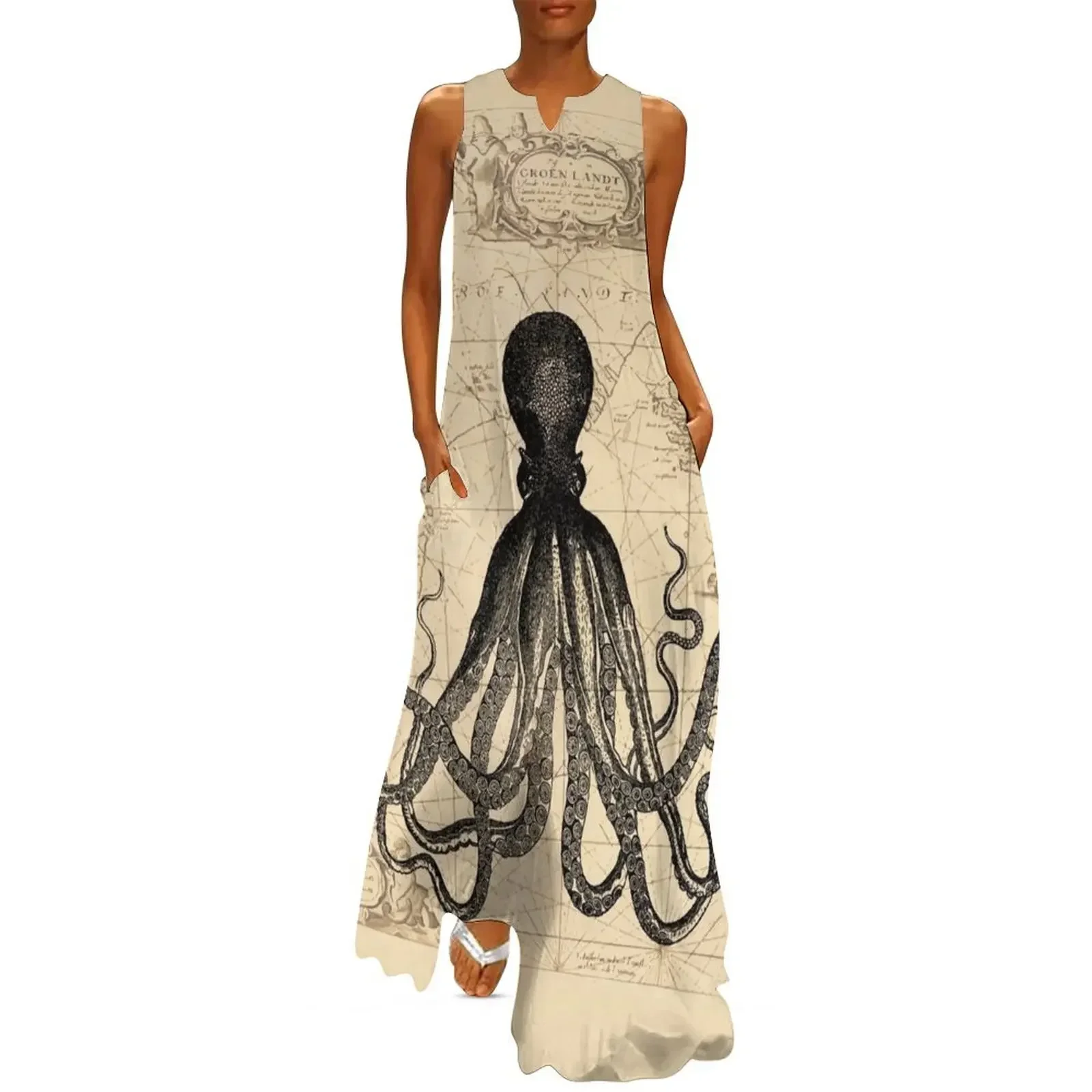 

The Kraken Is All Long Dress long dresses for women bandage dress luxury women's party dress evening prom Women's skirt