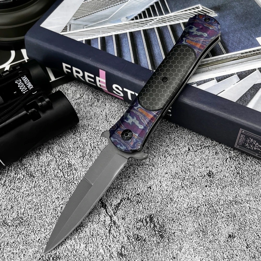 جديد جودة عالية DA145 جيب سكين للفرد 5Cr13Mov شفرة مقبض ألمونيوم التخييم سكينة سرفايفل EDC حمل سكينة للاستعمال الخارجي هدية