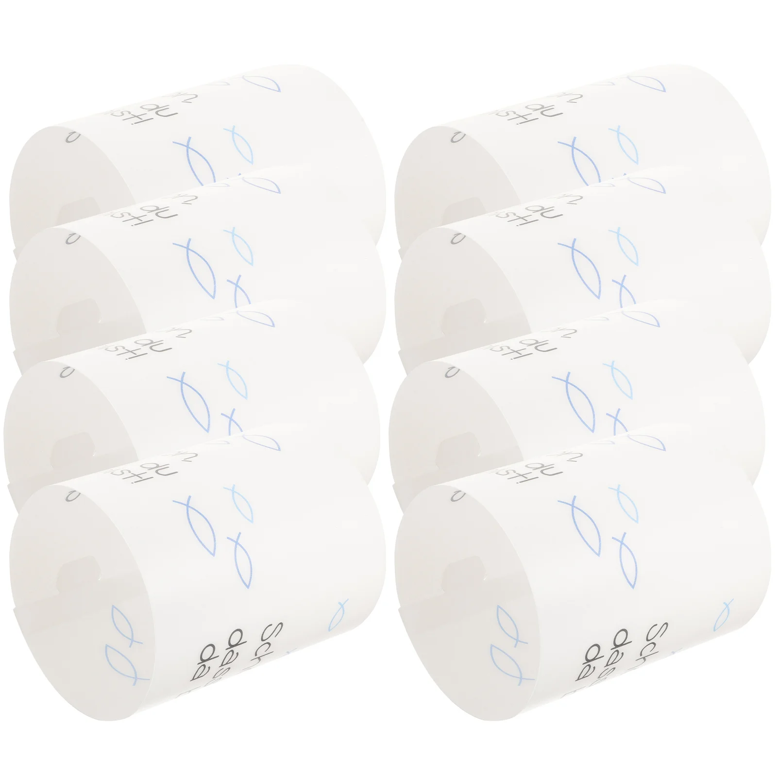 8 قطعة أغطية زخرفية ظلال اسطوانة بلاستيكية للمنزل حفل زفاف مأدبة غطاء ديكور جو