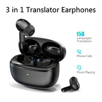 V17 Translator Earbuds 150 Languages Smart Instant Voice Translator Wireless Travel Headphones support 4 Translation Mode in APP