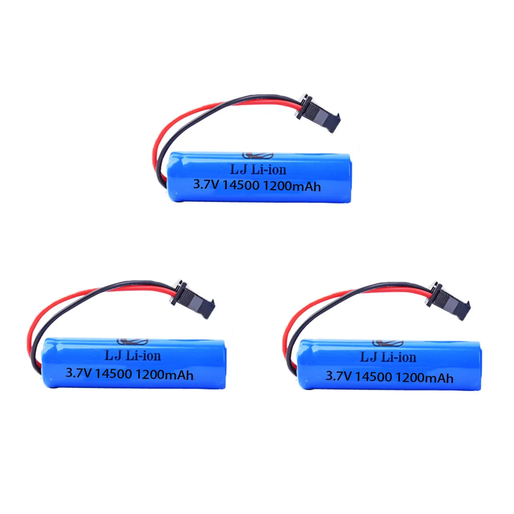 3.7 فولت 1200mah بطارية ليبو ل C2 D828 RC اكسسوارات السيارات اللعب 3.7 فولت 800mah ترقية 14500 SM-2P ل RC حيلة تفريغ بطارية السيارة اللعب