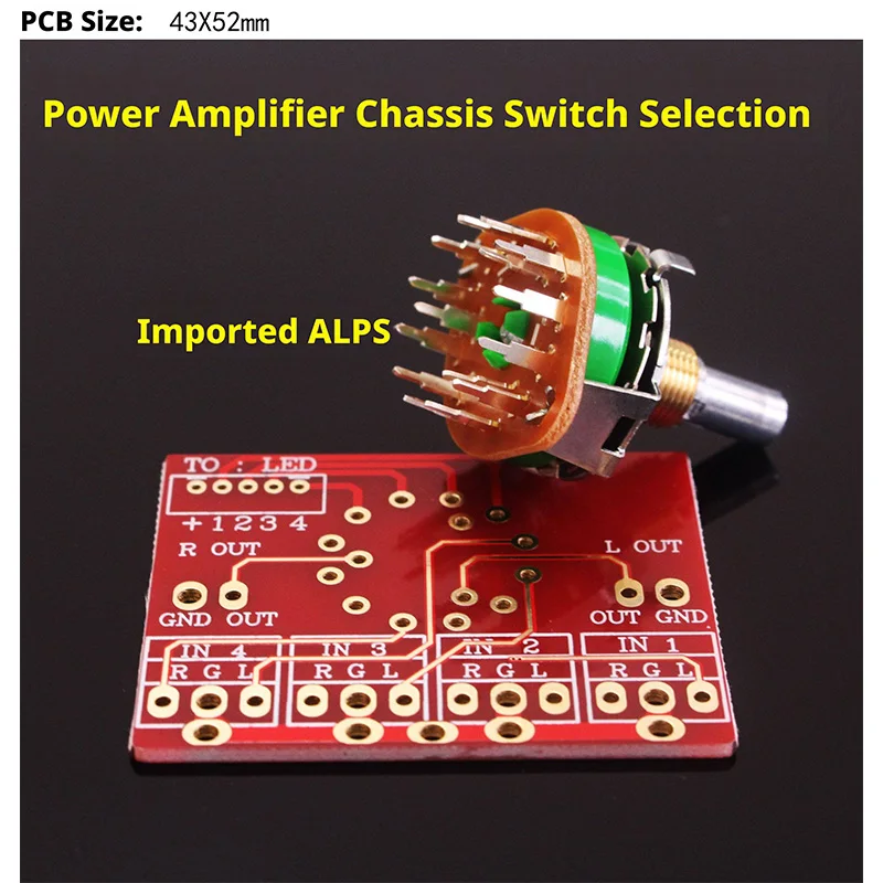 Rotating Band Switch 3-Knife 4-speed Japanese Imported ALPS Amplifier Signal Switching Signal Selection