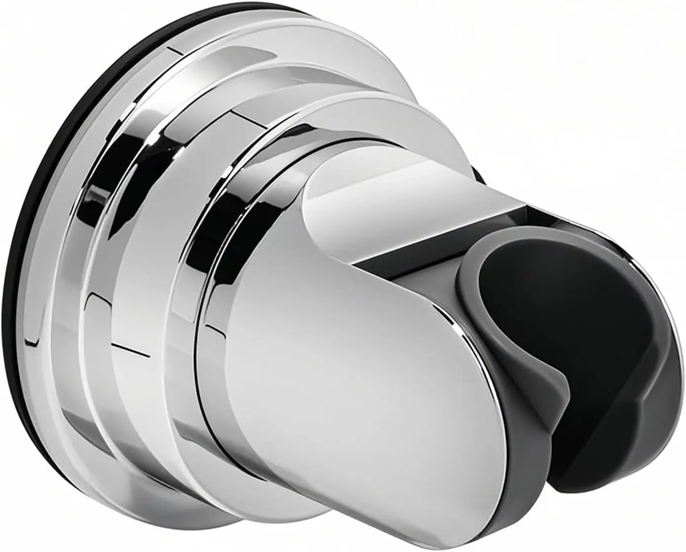 

Handheld Shower Head Holder with Enhanced Suction Cup, 5-Angle Adjustable, 360° Rotation, Wall Mount for Bathroom, Polished