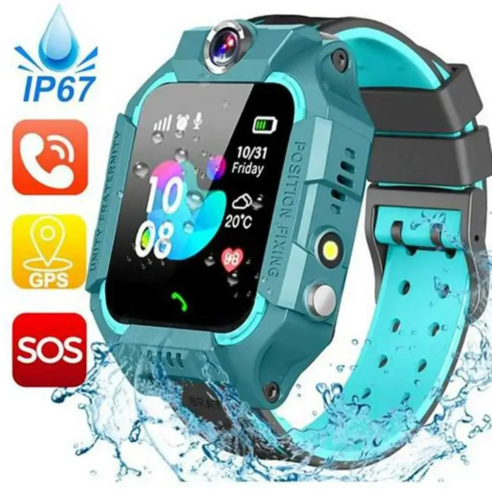 

Kids Smart Watch Sos Phone Watch Ip67 Waterproof Remote Photo Smartwatch Compatible for Ios Android