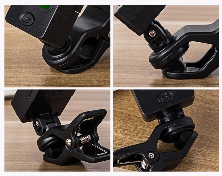 Clip-On Chromatic Guitar Tuner Electric Charging Plastic Stringed Instruments Parts Guitar & Bass Accessories