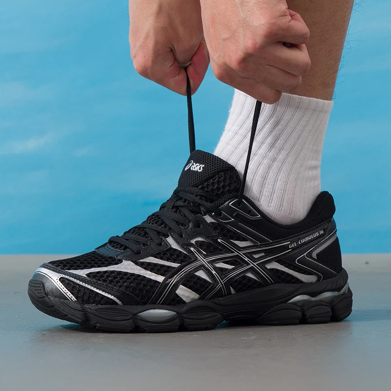 Asics Men's and Women's Sports Shoes Gel-Cumulus 16 Trendy Fashion Cushioning Casual Shoes 1203A733-002
