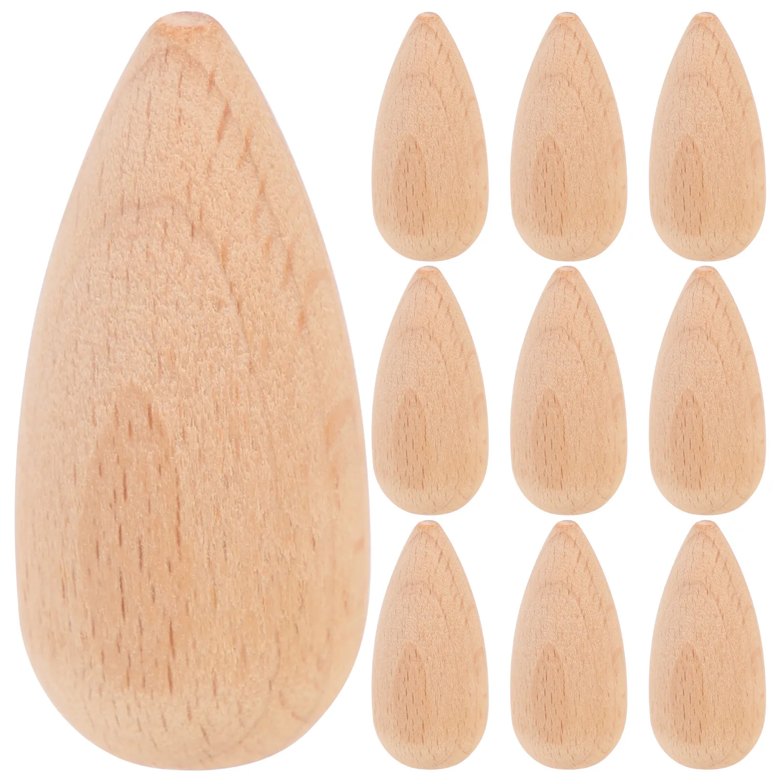 10Pcs Wooden Peg Unpainted DIY Painting Crafts Desktop Ornament Blank Wood Pegs for Hand Painting Unique Home Decoration