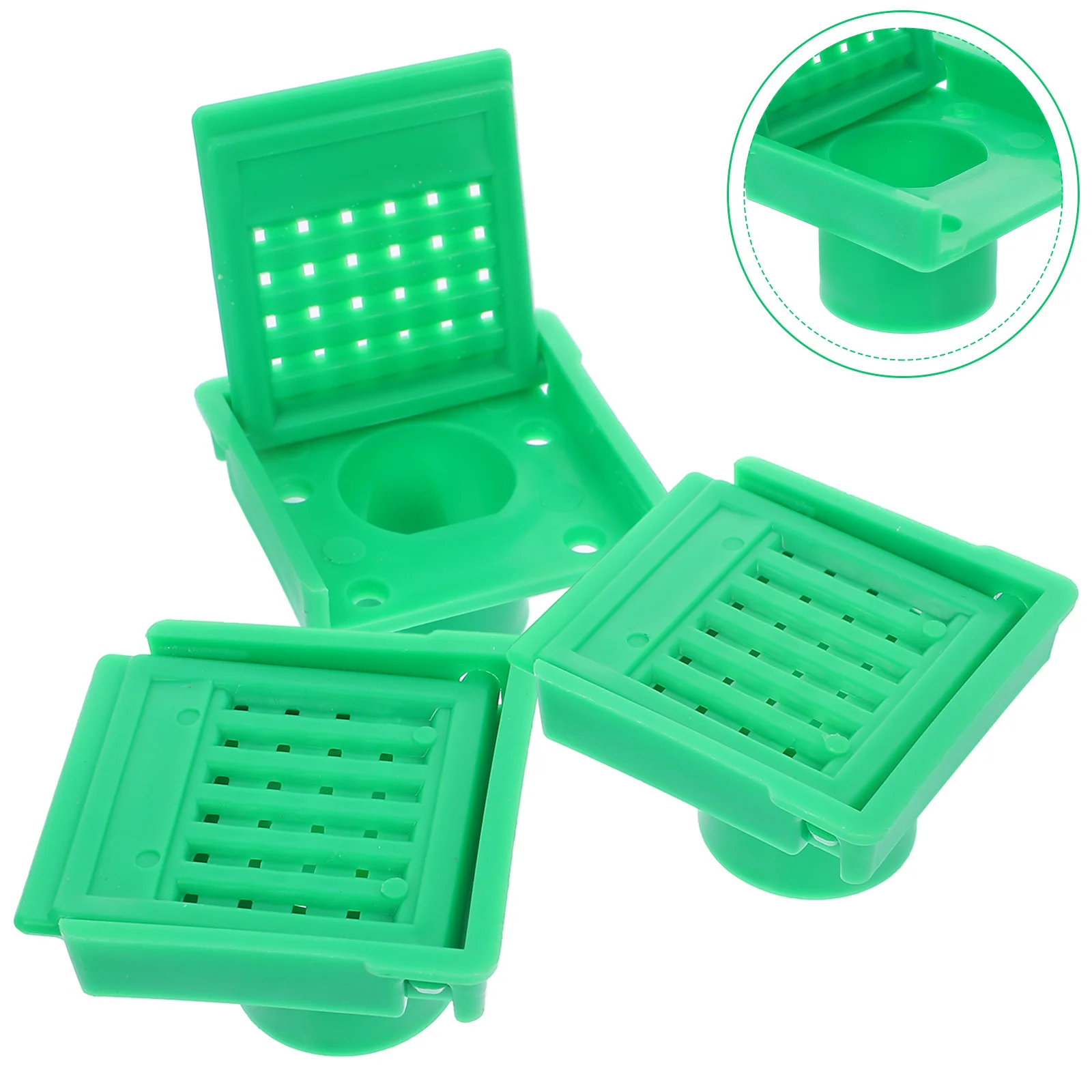 

3Pcs Beehive Nest Door Durable ABS Material Promoting Efficient Hive Activity Multi Function Ventilation Part Beehive Vent