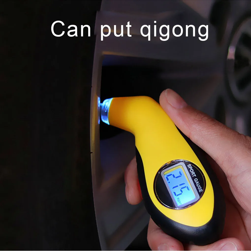 Tire Pressure Gauge Craftsmanship Vehicle Accessories Non-slippery Tyre Air Gauges LED Auto Part Testing Device