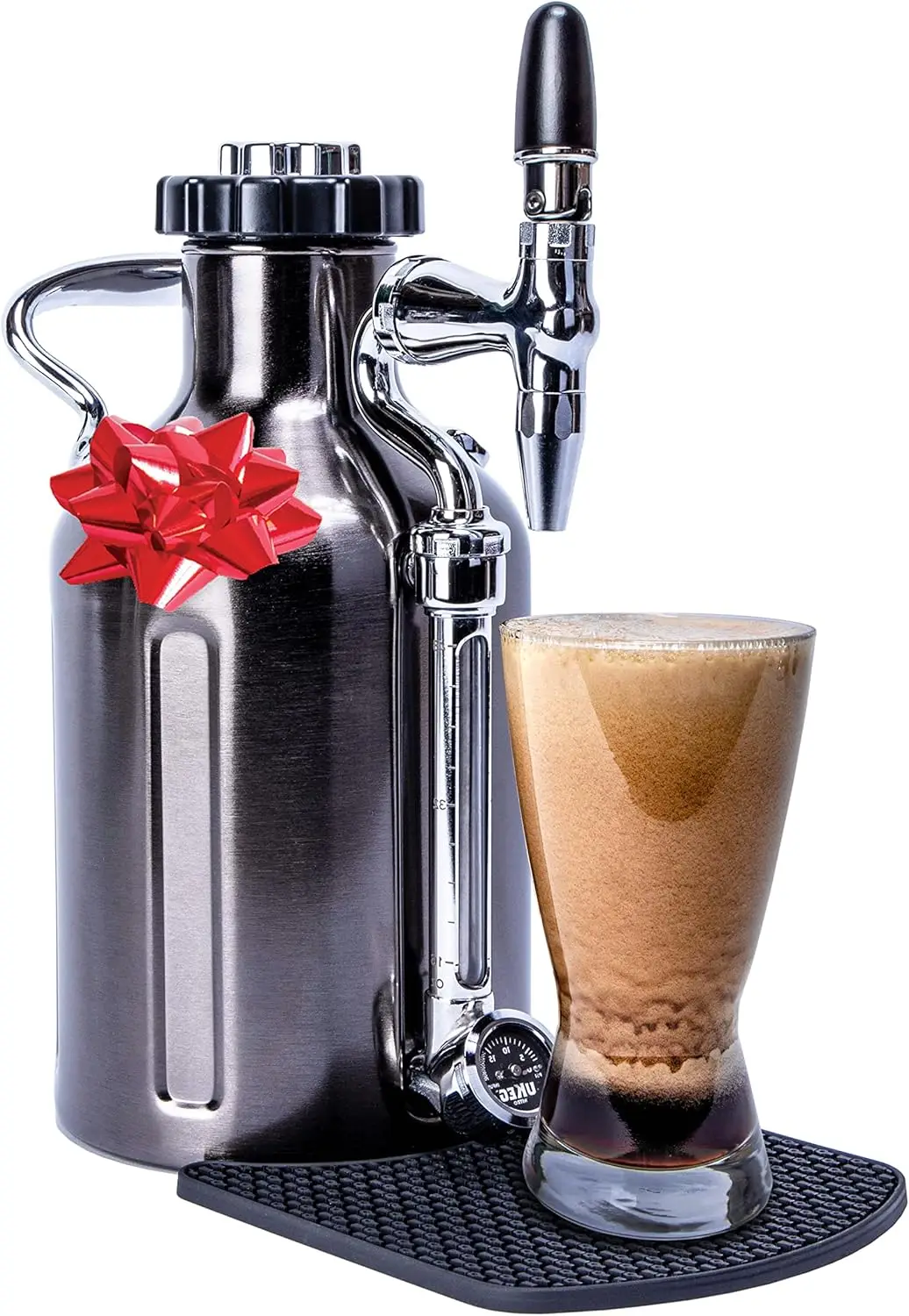 uKeg Nitro Cold Brew Coffee Maker, 50 oz, Black Chrome