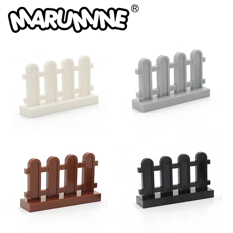 MARUMINE MOC Blocks Parts 1x4x2 Fence Arden 33303 10PCS Classic Building Bricks Pieces Accessories City View Construction Parts