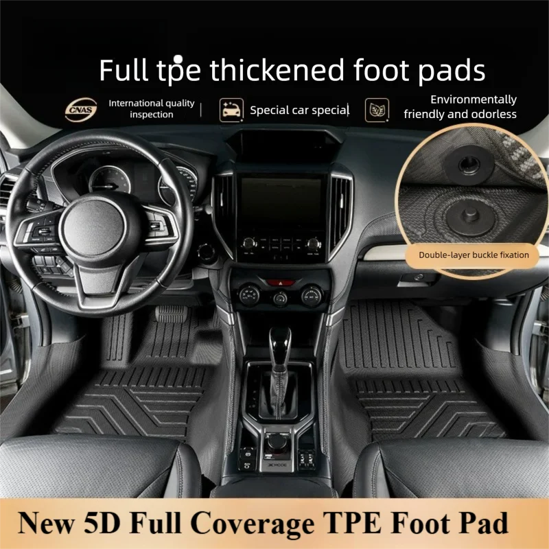 5D TPE Floor Mats For Subaru Crosstrek 2024-2026| LHD Full Coverage All-Weather Waterproof Cargo Liner Accessories