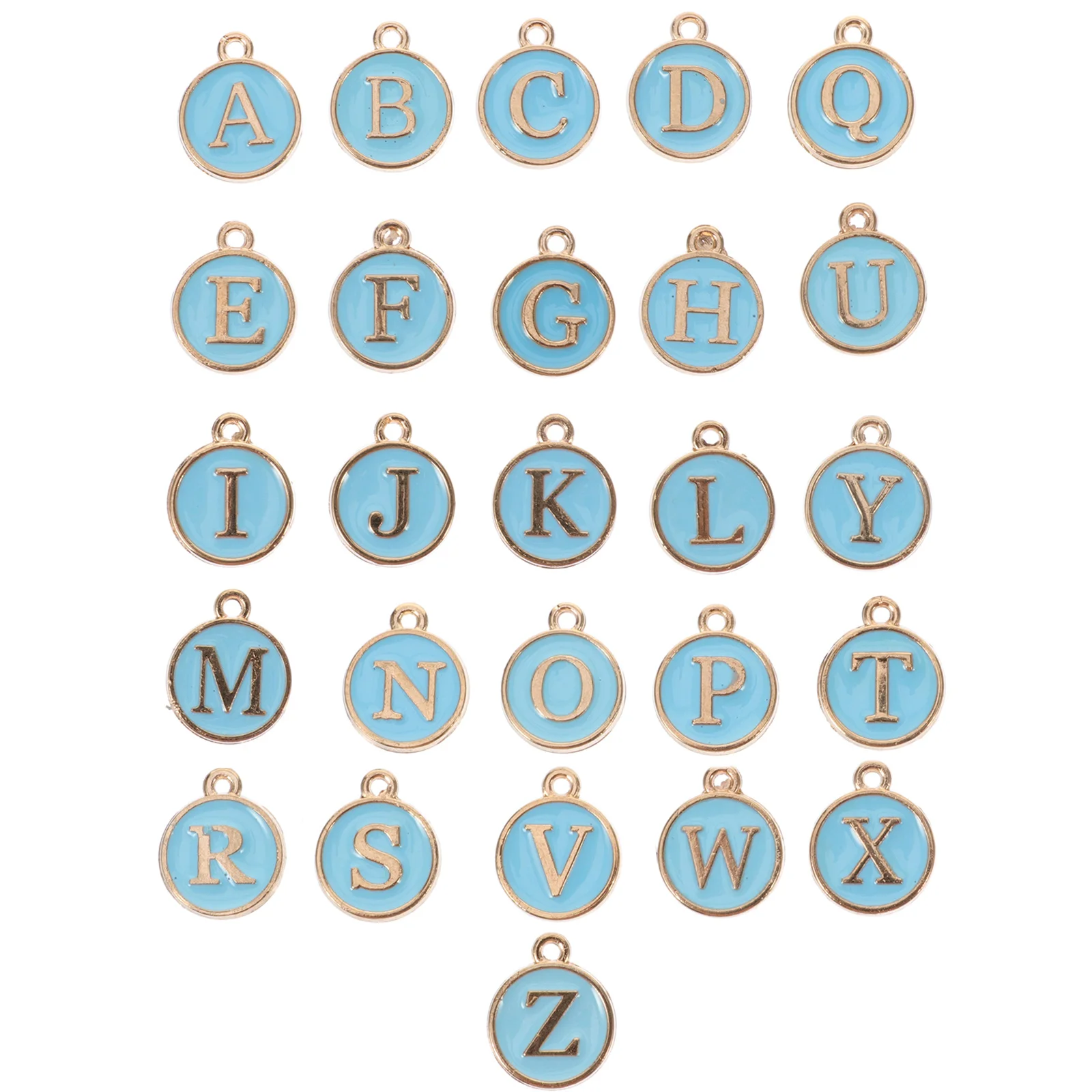 

26pcs Alphabet Letter Pendant Fashion Delicate Alloy naments Beautiful Creative Decorations Hanging Accessories