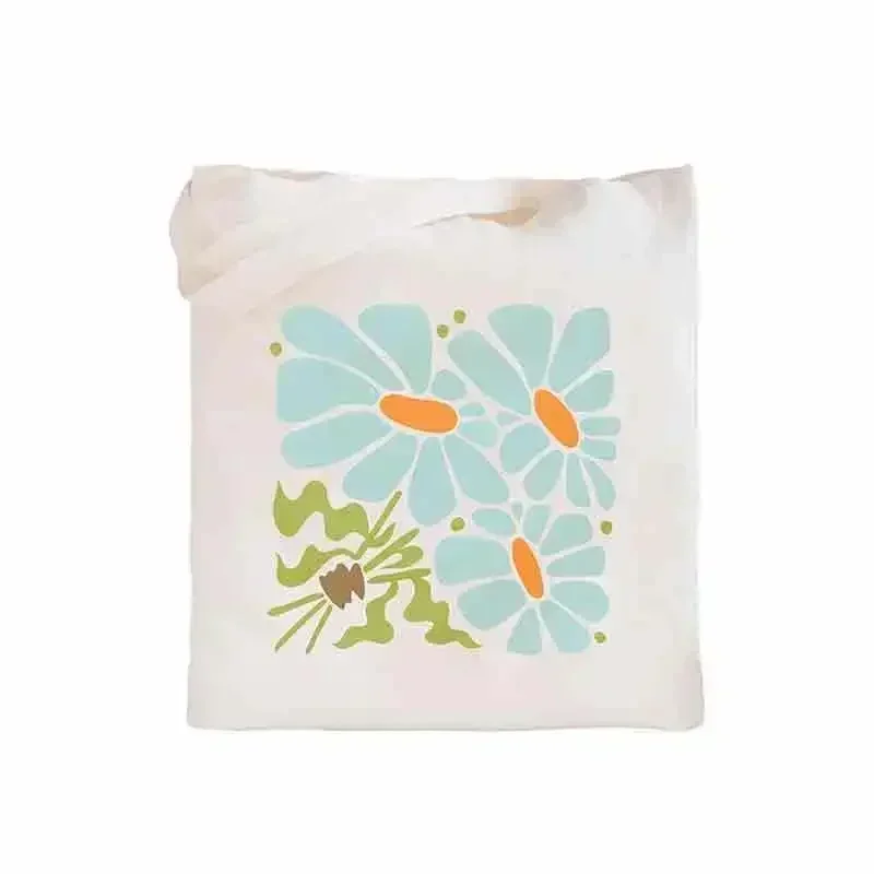 SLL06 Sturdy Cotton Tote Bag for Vacation, Shopping, Grocery