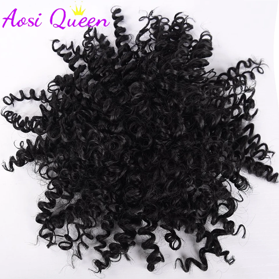 4Inch Synthetic Afro Kinky Curly Chignon Hair Extension Hair Pieces Updo Cover Hairpiece Extension Hair Bun for Black Women