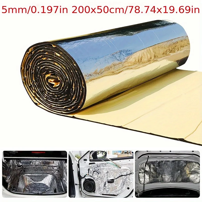 Car soundproof cotton, glass fiber insulation cotton, machine cover insulation, water pipe insulation, 10/5mm200 * 50cm