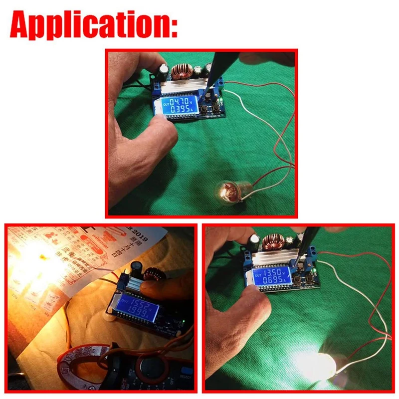 RISE-35W تيار مستمر 5.5-30 فولت إلى 0.5-30 فولت شاشة الكريستال السائل الرقمية التلقائي تنحى باك دفعة محول وحدة امدادات الطاقة قابل للتعديل