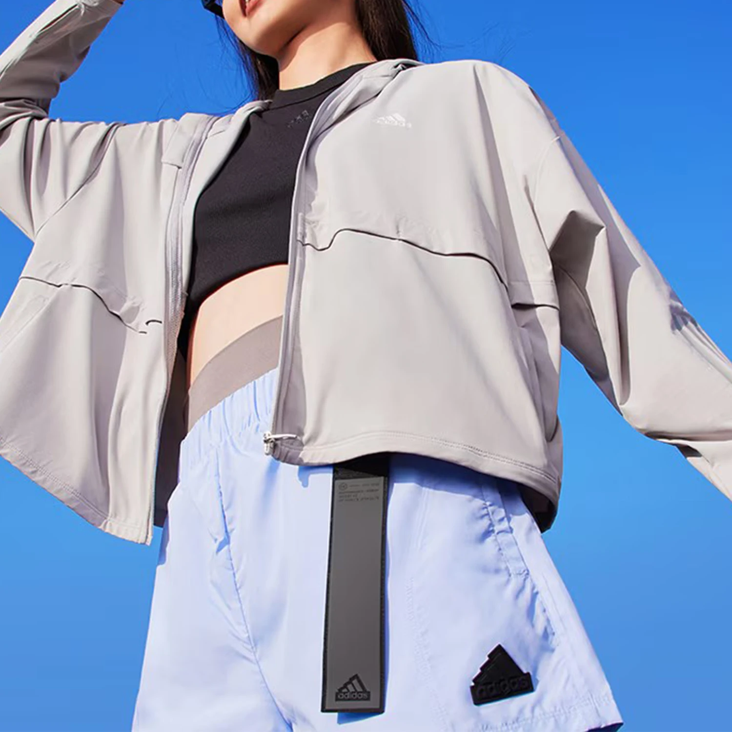 

Adidas genuine 2024 New Women's Lightweight Cool Sport Sunscreen Jacket JI7596