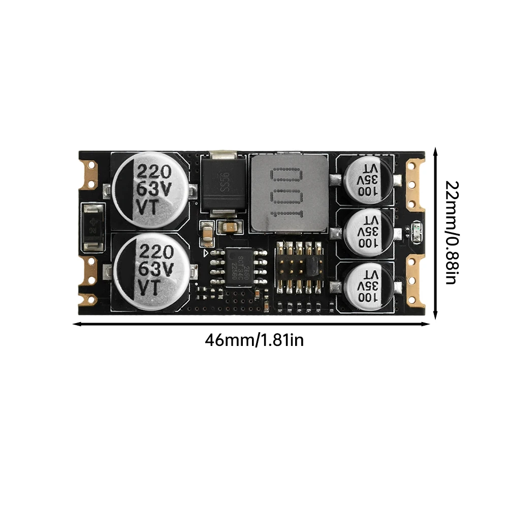 DC-DC Step-Down Power Module 5-55V to 3.3V/5V/12V/15V/24V 5A DC Buck Power Module Support SMD Leads