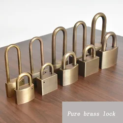 Solid Brass Padlock Multifunctional Door Lock Safety Waterproof Antirust Never Rust Security Outdoor Pure Copper Lock
