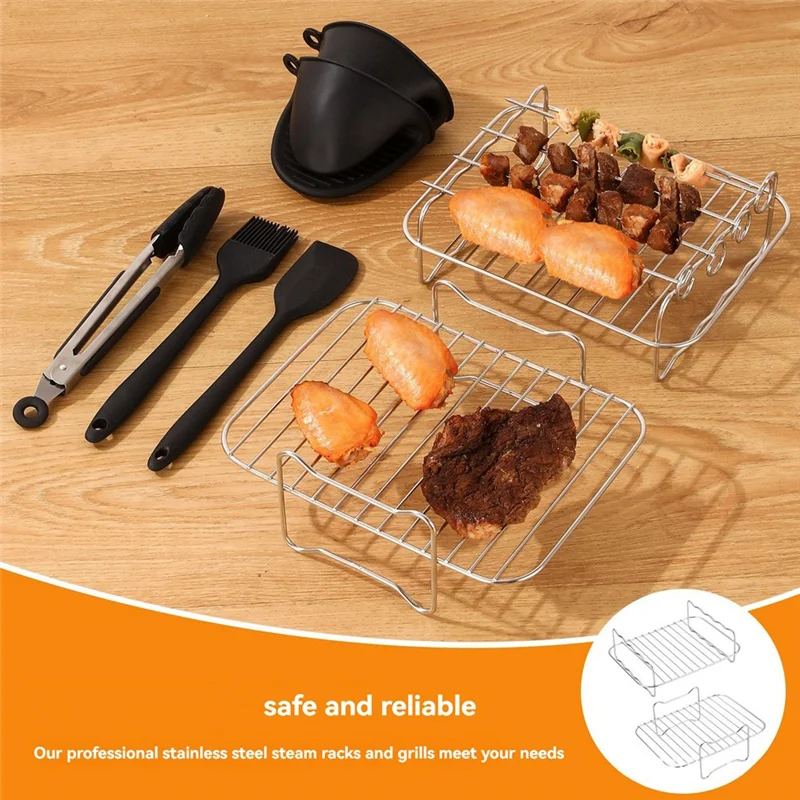 

Гриль-форма для аэрофритюрницы, подходит для Tower T17099, Salter EK5729 Lakeland, Tefal Easy EY901840