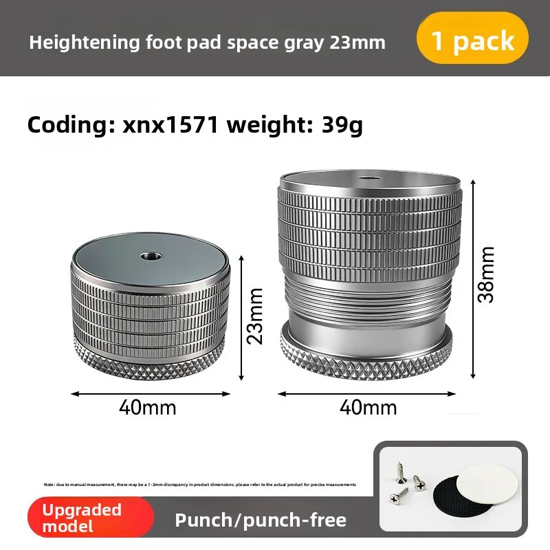 Adjustable Furniture Leg Risers, No Drill Table Heighteners, Anti-Slip Silent Lift Pads for Coffee Table, Sofa, Cabinet, Desk