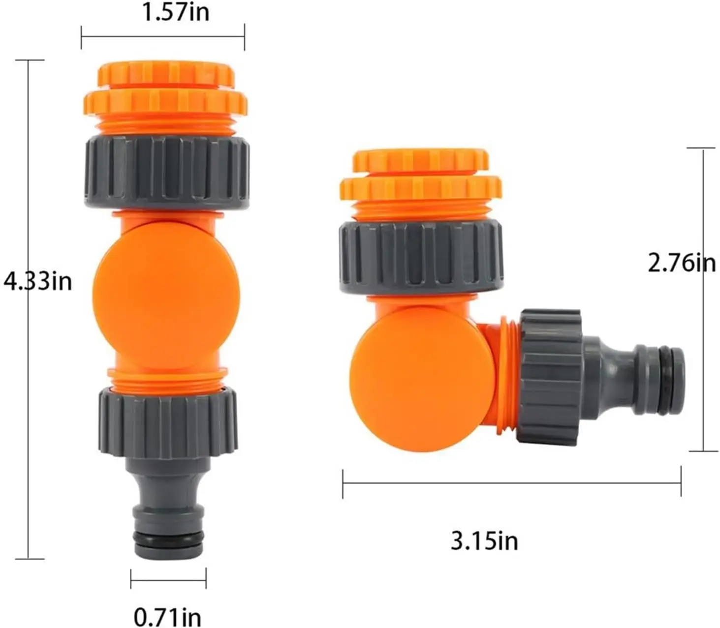 Złącze węża ogrodowego Adapter do kranu do Cal 1/2 wózek ze zwijarką węża plastikowa blokada typu Click-lock do nawadniania